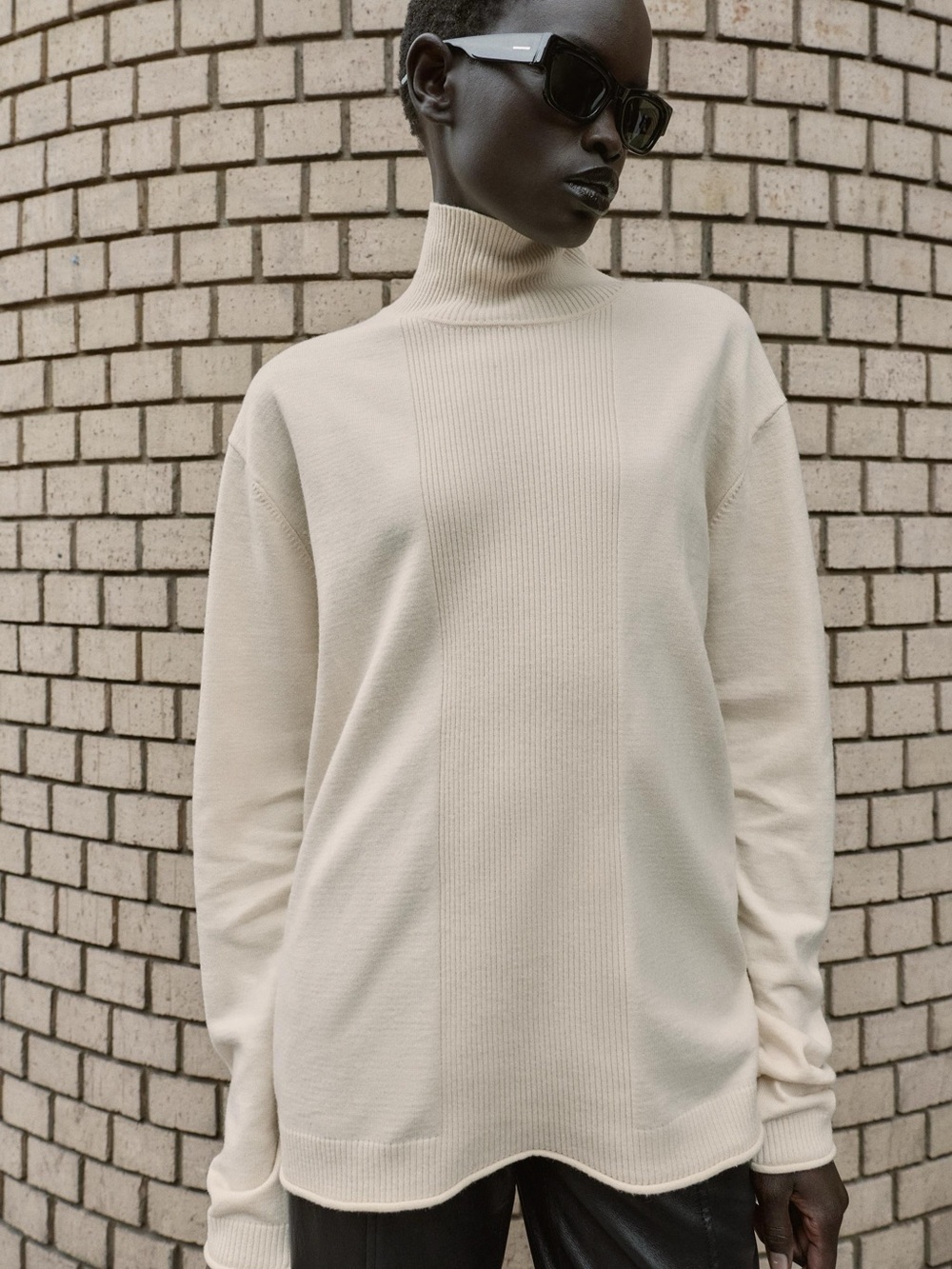 ZARA HIGH NECK KNIT JUMPER